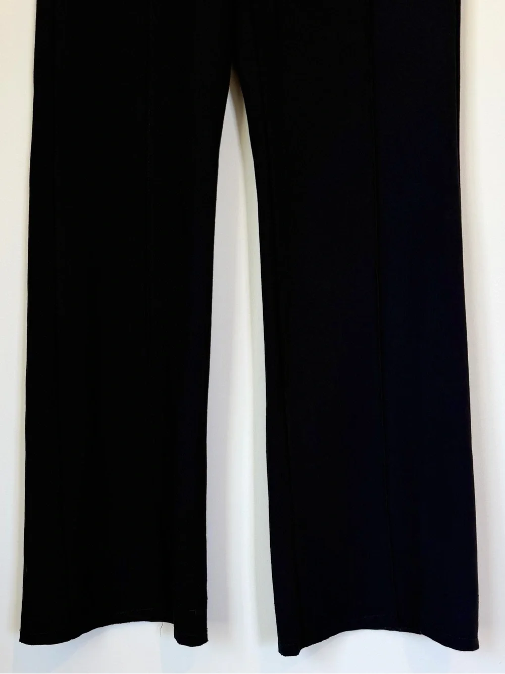 Veronica M Black High-Rise Ponti Flared Trousers - Size: Extra Small